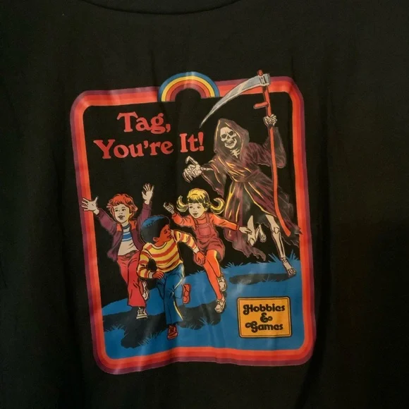 ROMWE Black and Purple Kids Long Sleeve Tee - Picture 2 of 4